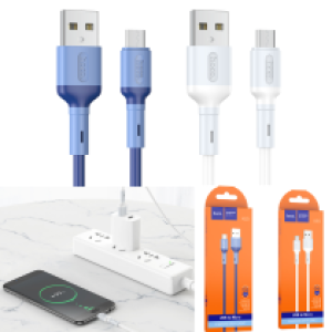 Cable Charger hoco X65 Micro - ខ្សែសាកក្រណាត់ ហូកូ X65 Micro
