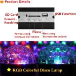 LED Club Crystal Magic Ball Light - អំពូលបា 9 ពណិ៍