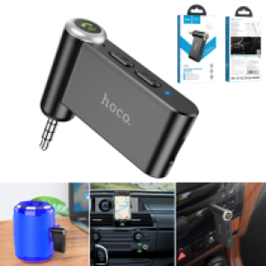 Car Bluetooth AUX hoco E58 Magic music - ប្លូធូឡាន AUX បញ្ជូនសំលេង ហូកូ E58 