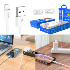 Cable Charger hoco X64 Lightweight iPhone - ខ្សែសាកជ័រទន់ ហូកូ X64 Lightweight អាយហ្វូន