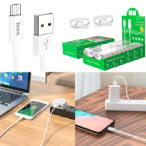 Cable Charger hoco X64 Lightweight Micro - ខ្សែសាកជ័រទន់ ហូកូ X64 Lightweight Micro