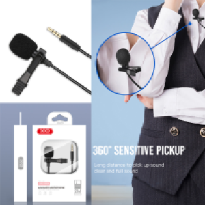 Microphone LIVE mini Clip XO MKF01 3.5mm - ក្បាលមេក្រូ តូច XO MKF01 ឌុយ 3.5