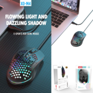 Mouse Wire Gaming XO M4 RGB  - ម៉ៅ ហ្គេម XO M4 ភ្លើង RGB