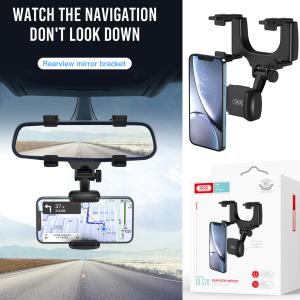 Holder Car Clip on Rearview mirror XO C70  - ជើងចាប់ទូរសព្ទ័ គាបកញ្ចក់មើលក្រោយឡាន XO C70