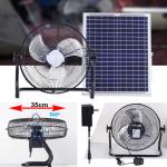 Solar Charging Fan AC/DC 118 35cm - កង្ហាសឡា សាកភ្លើង AC/DC 118 35cm