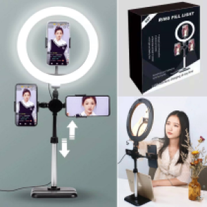 Holder desk stand light live K07 3Clipper - ជើងទំរទូរសព្ទ័លើតុ អំពូលឡាយ K07 3Clipper