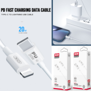 Cable Charger PD20W XO NB-Q189 1M - ខ្សែសាកក្រណាត់ XO NB-Q189A PD 20វ៉ាត់ 1ម៉ែត