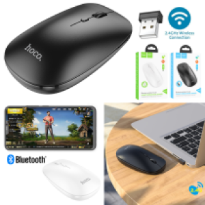 Mouse Wireless+Bluetooth hoco GM15 - ម៉ៅអត់ខ្សែ និង ប៊្លូធូស hoco GM15