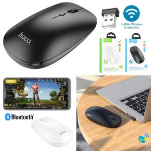 Mouse Wireless+Bluetooth Dual Mode hoco GM15 - ម៉ៅអត់ខ្សែ និង ប៊្លូធូស hoco GM15