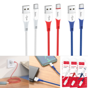 Cable Charger hoco X70 Type-C 1m - ខ្សែសាកជ័រទន់ ហូកូ​ X70 Type-C 1ម៉ែត