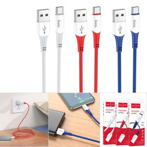 Cable Charger hoco X70 Type-C 1m - ខ្សែសាកជ័រទន់ ហូកូ​ X70 Type-C 1ម៉ែត