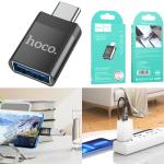 Converter Type-C male to USB female USB3.0 hoco UA17 - ឌុយបំឡែង Type-C ឈ្មូល ទៅ USB3.0 ញី hoco UA17