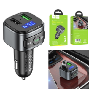 Car Bluetooth FM transmitter hoco E67 Fighter QC3.0 - ប្លូធូឡាន FM បញ្ជូនសំលេង ហូកូ E67 Fighter QC3.0