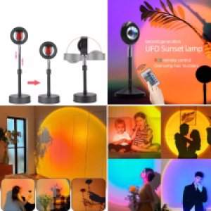 Projector Laser Lamp Sunset - អំពូល ភ្លើងឡេស័ររាត្រី ថ្ងៃលិច