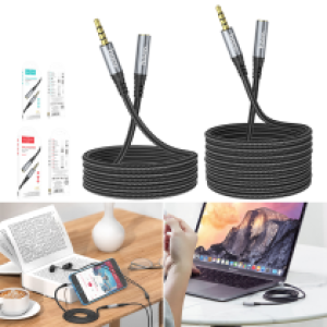 Cable 3.5mm AUX extension hoco UPA20 2m - ខ្សែសំឡេង តបន្ថែម hoco UPA20 2ម៉ែត