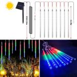Solar Lamp LED Meteor Shower Rain 50CM 8PCS PACK - អំពូល​ សឡា LED ខ្សែវែង ប្រវែង 50CM 8ដើម