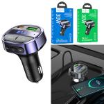 Car Bluetooth FM transmitter hoco E70 PD30W+QC3.0 - ប្លូធូឡាន FM បញ្ជូនសំលេង ហូកូ E70 PD30W+QC3.0