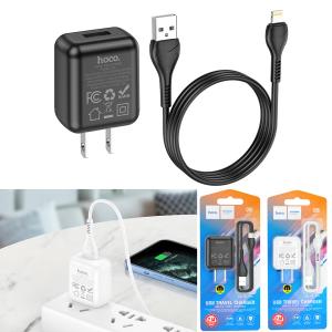 Power Charger Hoco C96 iPhone - ឆ្នាំងសាក​ ហូកូ C96 មានខ្សែ iPhone