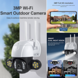 Camera Bullet  360° Wifi 3M SECTEC ST-496-3M Tuya - កាមេរ៉ាសុវត្ថិភាព 360 SECTEC ST-496-3M