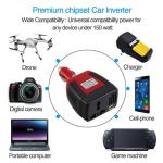 Inverter Car Cigarette DC-12V to AC-220V 150W - ដុំបំឡែងភ្លើង DC-12V ទៅ AC-220V 150វ៉ាត់