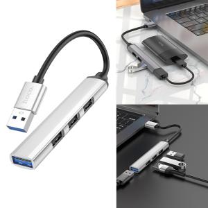 HUB Converter USB to USB3.0/USB2.0*3 hoco HB26 - ដុំបំបែក USB ហូកូ HB26(USB to USB3.0+USB2.0*3)