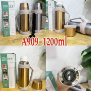 Vacuum cup hot&cold A909 1200ml - ដបទឹករក្សាកំដៅបានយូរ A909 1200ml