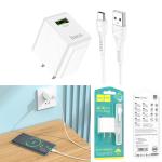 Power Charger Hoco C98 18W (QC/FCP/AFC) TypeC Cable - ឆ្នាំងសាក​ ហូកូ C98 រុនមួយ 18W (QC/FCP/AFC)មានខ្សែ Type-C
