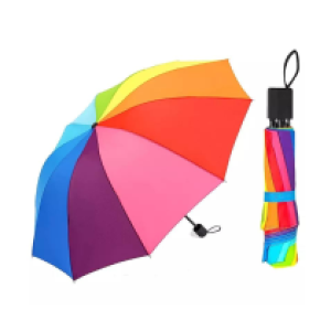 Umbrella Short Rainbow - ឆ័ត្រខ្លី ឥន្ទធនូ