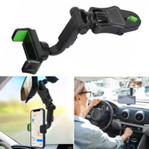 Holder Car Clip on Rearview mirror 21A107 - ជើងចាប់ទូរសព្ទ័ គាបកញ្ចក់មើលក្រោយឡាន 21A107