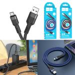 Cable Charger Hoco U110 Type-C 1.2m - ខ្សែសាកស្រោបក្រណាត់ ហូកូ​ U110 TypeC