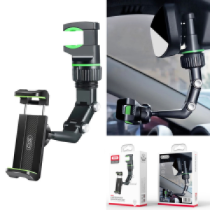 Holder Car Clip on Rearview mirror XO C107 - ជើងចាប់ទូរសព្ទ័ គាបកញ្ចក់មើលក្រោយឡាន XO C107