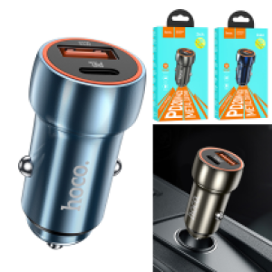 Power Car Charger hoco Z46A(PD20W+QC3.0) - ឆ្នាំសាកក្នុឡាន ហូកូ Z46A PD20W+QC3.0
