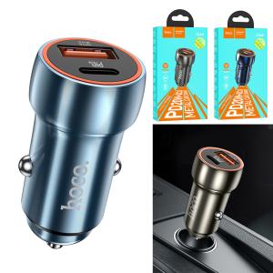 Power Car Charger hoco Z46A(PD20W+QC3.0) - ឆ្នាំសាកក្នុឡាន ហូកូ Z46A PD20W+QC3.0