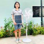 Solar Charging Fan AC/DC 168 - កង្ហាសឡា សាកភ្លើង AC/DC 168