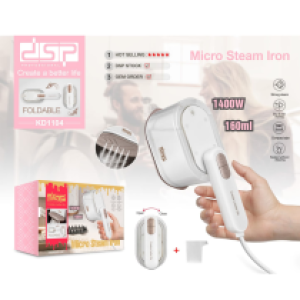 Steam Iron DSP 1400W KD-1104 - ឆ្នាំងអ៊ុតចំហាតទឹក DSP 1400W KD-1104