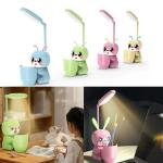 Desk Lamp LED Pen Holder Cartoon Box Pen DLL05 - អំពូលដាក់លើតុ ប្រអប់ដាក់ប៊ិចរូបដំរី ម៉ូដ DLL05