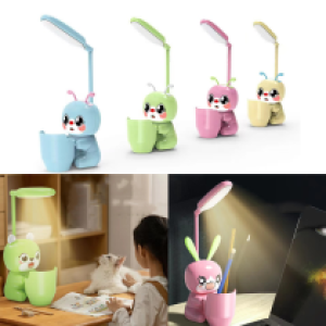 Desk Lamp LED Pen Holder Cartoon Box Pen DLL05 - អំពូលដាក់លើតុ ប្រអប់ដាក់ប៊ិចរូបដំរី ម៉ូដ DLL05