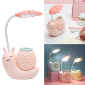 Desk Lamp LED Pen Holder Cartoon Box Pen DLL06 - អំពូលដាក់លើតុ ប្រអប់ដាក់ប៊ិចរូបដំរី ម៉ូដ DLL06