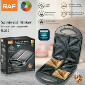 Sandwich Maker RAF 1400W R-230 - ម៉ាស៊ីនគៀបសាំងវិចនំ4 RAF 1400W R-230