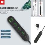 Power Strip 3Socket 4USB WUW-C133 - ព្រីភ្លើង ភ្លើង៣រុន សាកថ្ម៤រុន WUW-C133