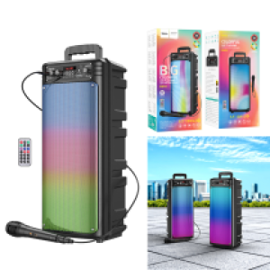 Speaker Bluetooth hoco BS52 (1 Wire Mics) - បាស់ប្ល៊ូធូសប្រើថ្ម  ហូកូ BS52 មានមេក្រូ 1