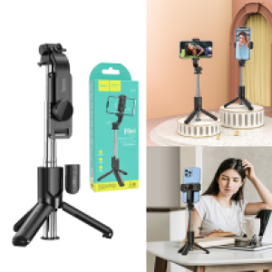 Selfie Stick Tripod Bluetooth Remote hoco K17 Figure mini live - ដងថតប្លូធូស ហូកូ K17 Figure mini live
