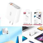 Power Charger Fast XO L100​ 4USB(QC/AFC/FCP) - ឆ្នាំងសាក លឿន XO L100 4USB(QC/AFC/FCP)