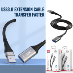 USB3.0 Extension Cable XO NB220 male to female 3M - ខ្សែ បន្ត USB 3.0 XO NB220 male to female 3ម៉ែត
