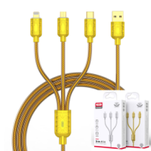Cable Charger 3in1 XO NB216 3A - ខ្សែសាក 3in1 XO NB216 3A