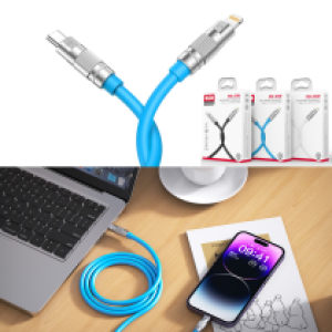 Cable Charger Silicone XO NB-Q228A PD20W (TypeC to iPhone) - ខ្សែសាក XO NB-Q228A OD6.0 Silicone 27វ៉ាត់ (TypeC-iPhone)