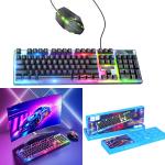 Keyboard+Mouse Wire Set Gaming hoco GM18 Light - ក្តាចុច និងម៉ៅឈុត ហ្គេម hoco GM18 ភ្លើងព័ណ