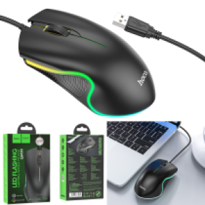 Mouse Wired hoco GM19 Enjoy gaming luminous - ម៉ៅខ្សែរ hoco GM19 Enjoy gaming luminous