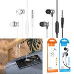 Earphone wire hoco M106 Fountain metal - កាសខ្សែស៊កត្រជៀក ហូកូ M106 Fountain metal