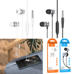 Earphone wire hoco M106 Fountain metal - កាសខ្សែស៊កត្រជៀក ហូកូ M106 Fountain metal